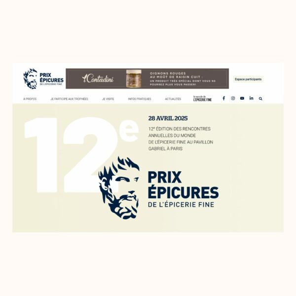 Your banner on our epicures website for 2 weeks