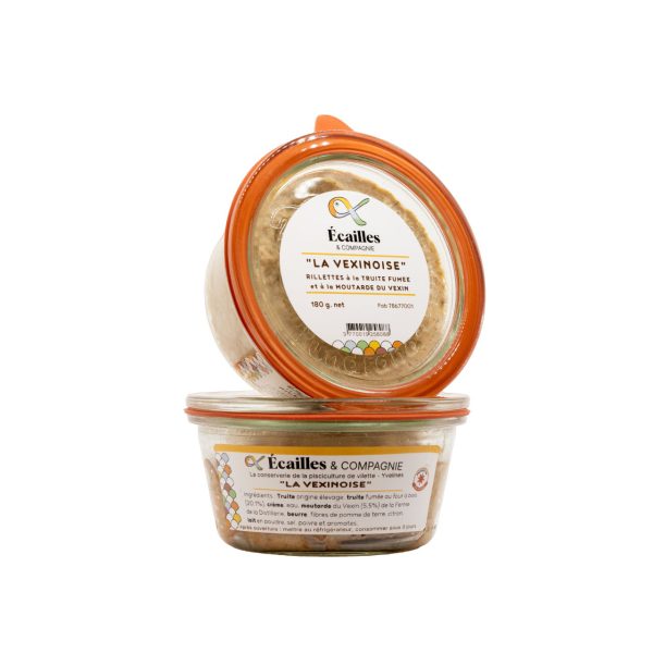 Ecailles compagnie la vexinoise rillettes de truite fumee a la moutarde du vexin
