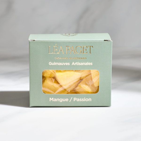Léa paget guimauve artisanale a la mangue et fruit de la passion